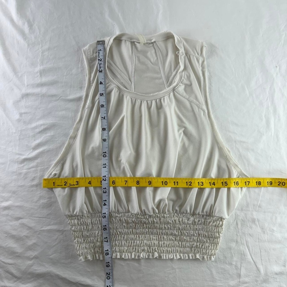 Free People Movement Say My Name Smocked Tank Top Womens S Boho Yoga Athleisure - Picture 7 of 8